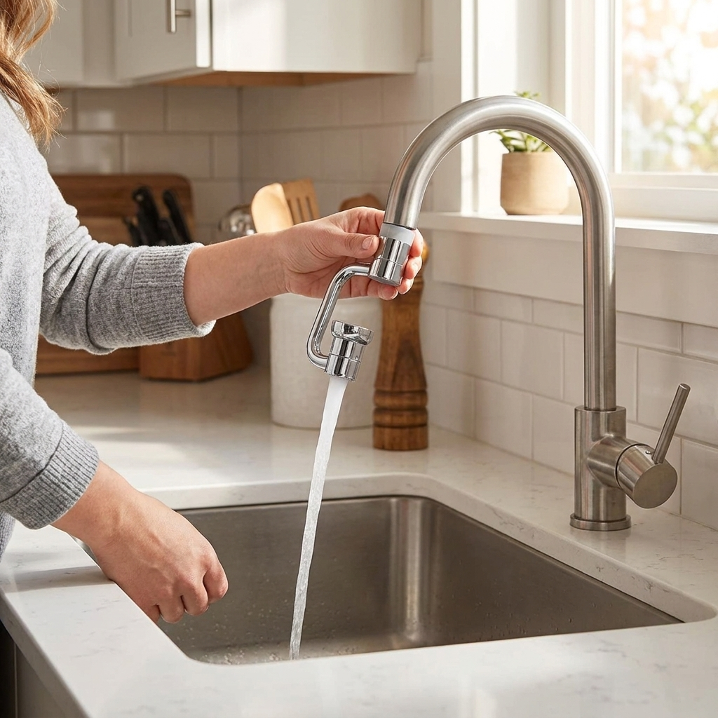 1080 Rotating Universal Faucet Extender lifestyle