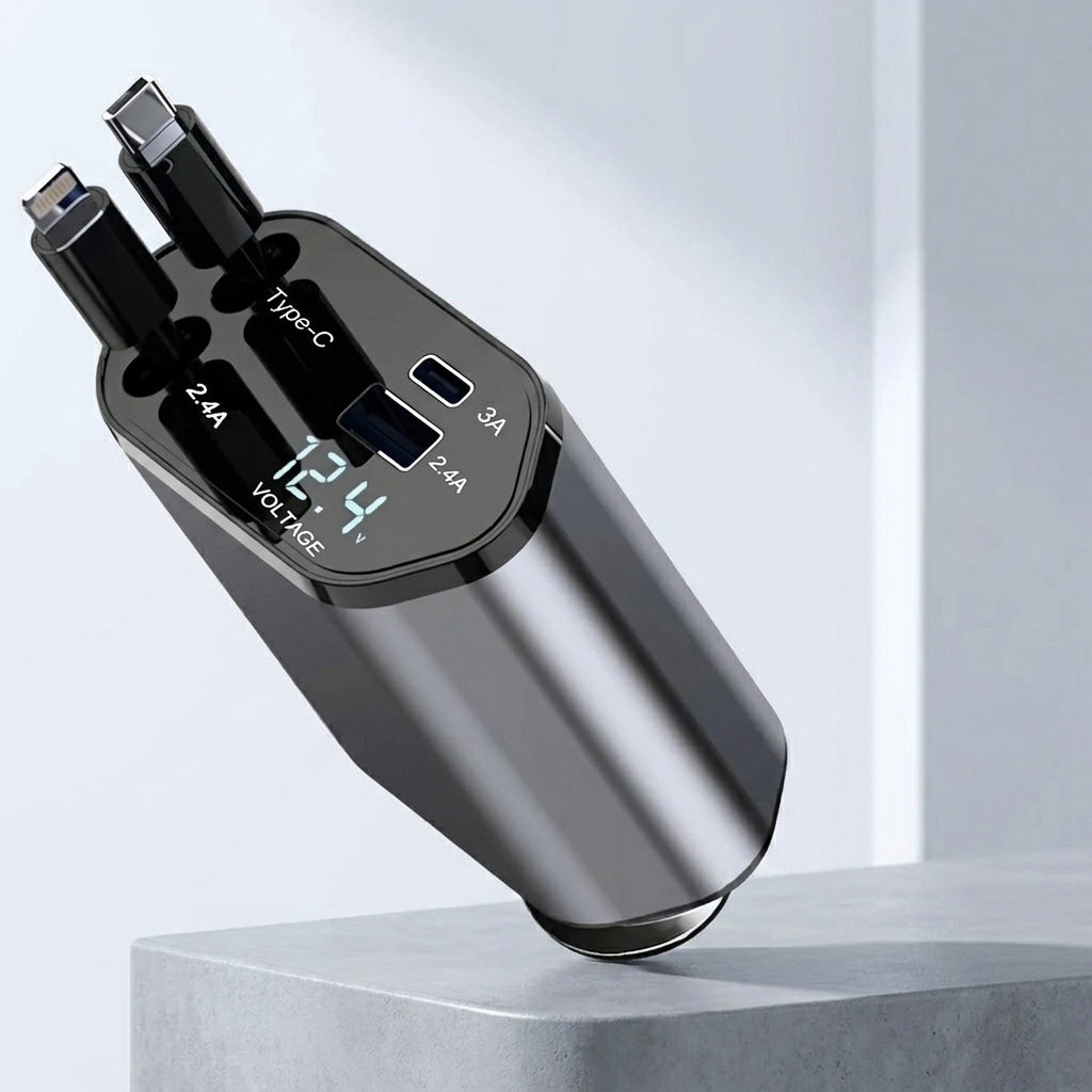 120W Retractable Car Charger
